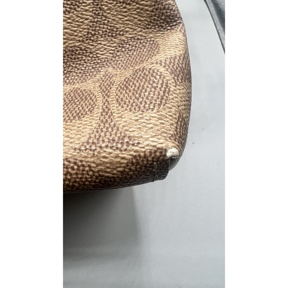 COACH Willow Bucket Bag Signature  Brown Canvas Turn-Lock 10x10x6 Authentic Cert - Picture 11 of 16